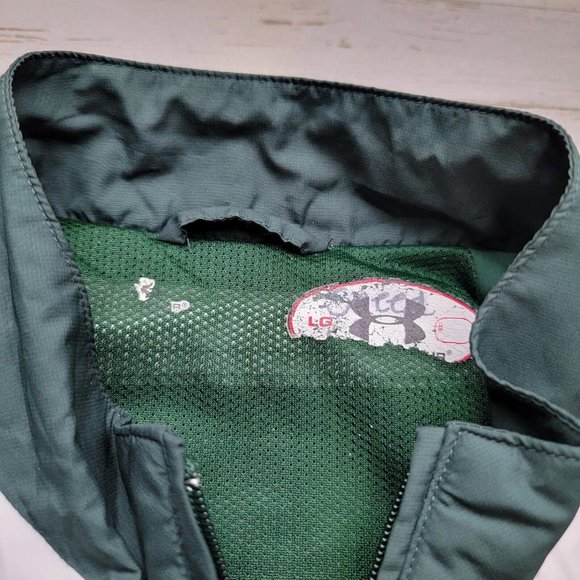 Under Armour Baylor SOFTBALL Univ. Bears Full Zip Track Windbreaker Jacket LG - Picture 3 of 9